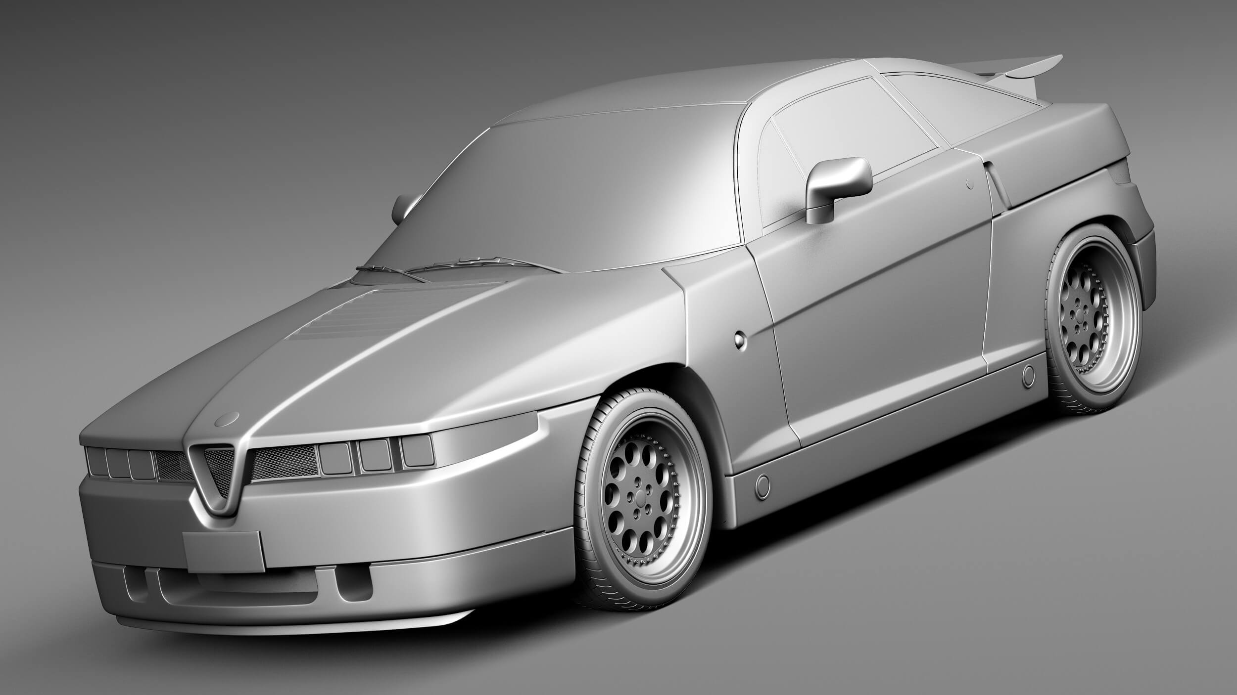 Alfa Romeo Sz Zagato 1989-1991 3D Model by SQUIR