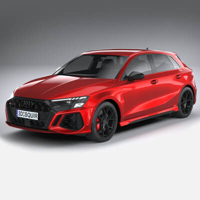 Christmas Party Pinata Rs3 2022 Audi Rs3 2022 - 3D Model By Squir