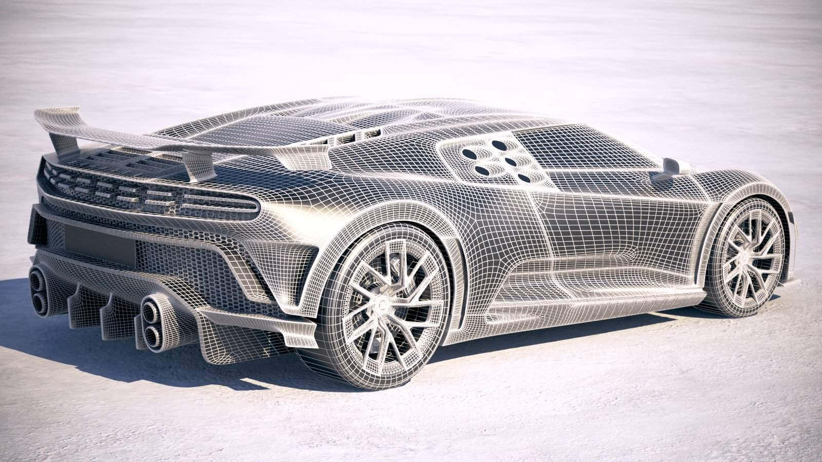 Bugatti Centodieci 2020 3D Model By SQUIR