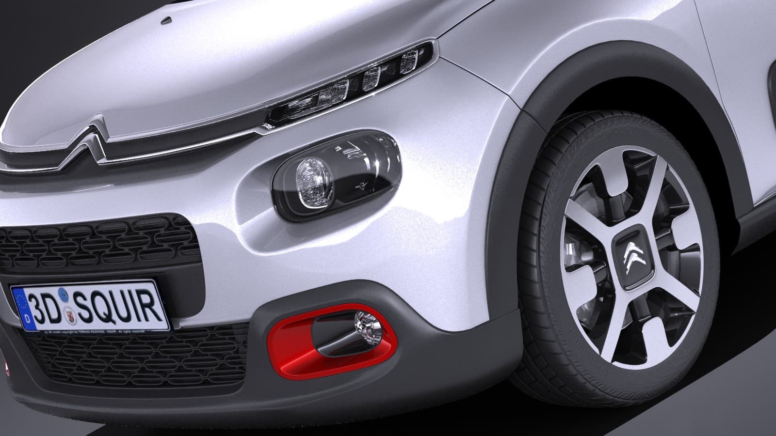 Citroen C3 2017 - 3D Model by SQUIR