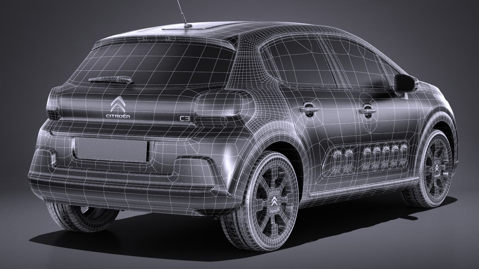 Citroen C3 2017 - 3D Model by SQUIR