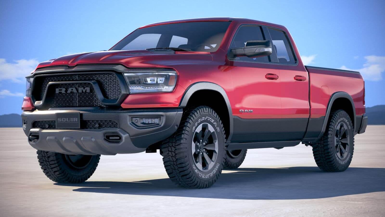 Dodge RAM 1500 Rebel 2019 - 3D Model by SQUIR