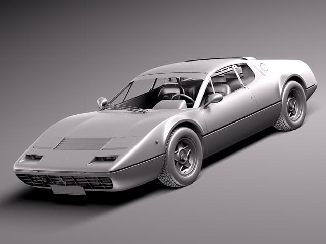 Ferrari 365 GT4 BB - 3D Model by SQUIR