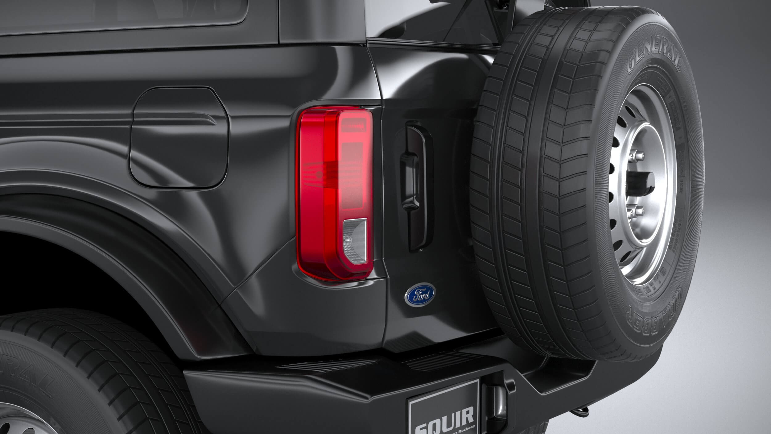 Ford Bronco Base 2-Door 2021 3D Model by SQUIR