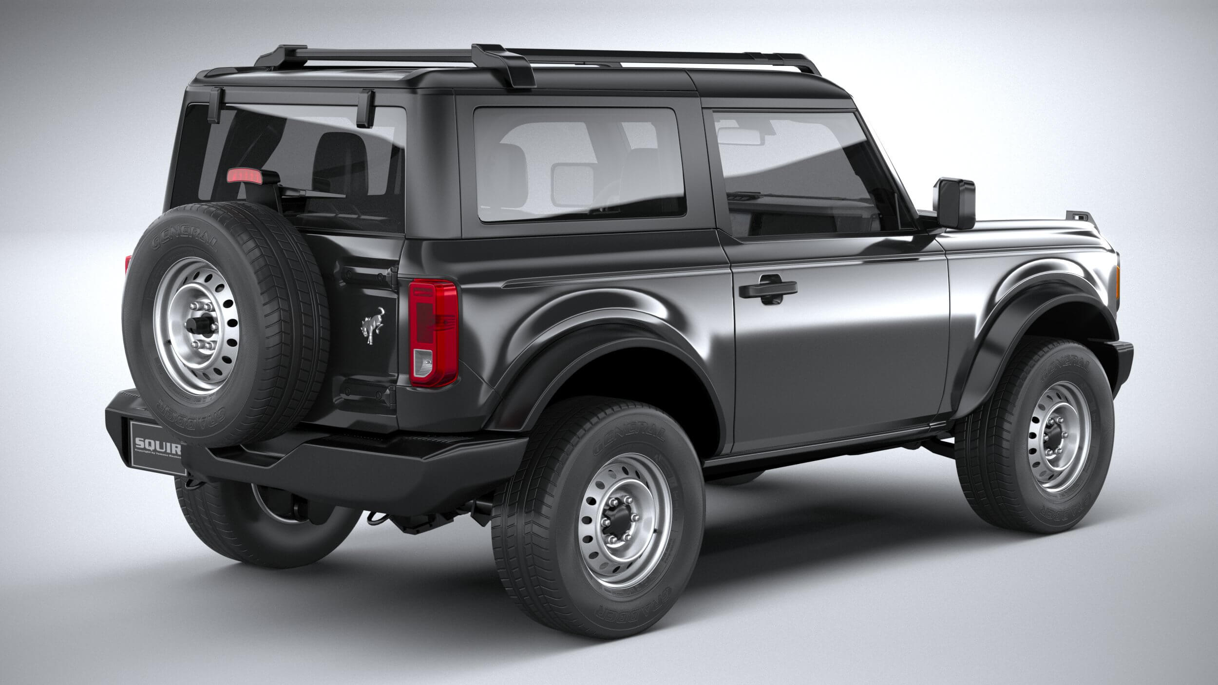 Ford Bronco Base 2-Door 2021 3D Model by SQUIR