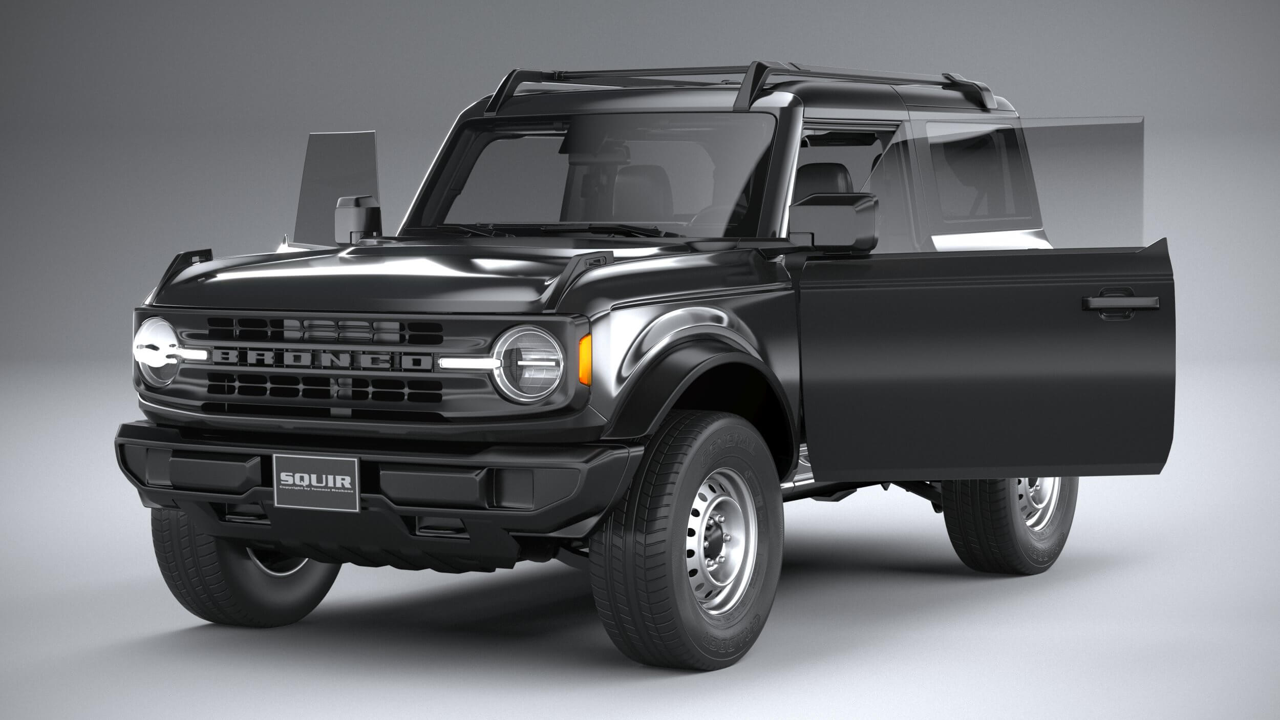Ford Bronco Base 2-Door 2021 3D Model by SQUIR