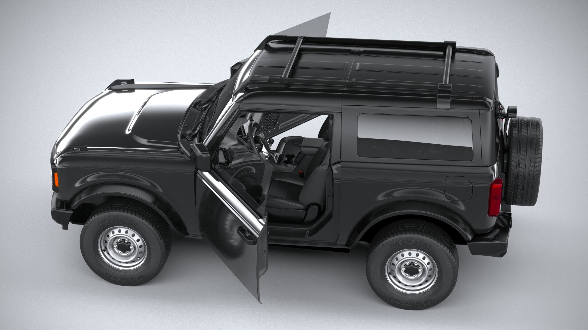 Ford Bronco Base 2-Door 2021 3D Model by SQUIR