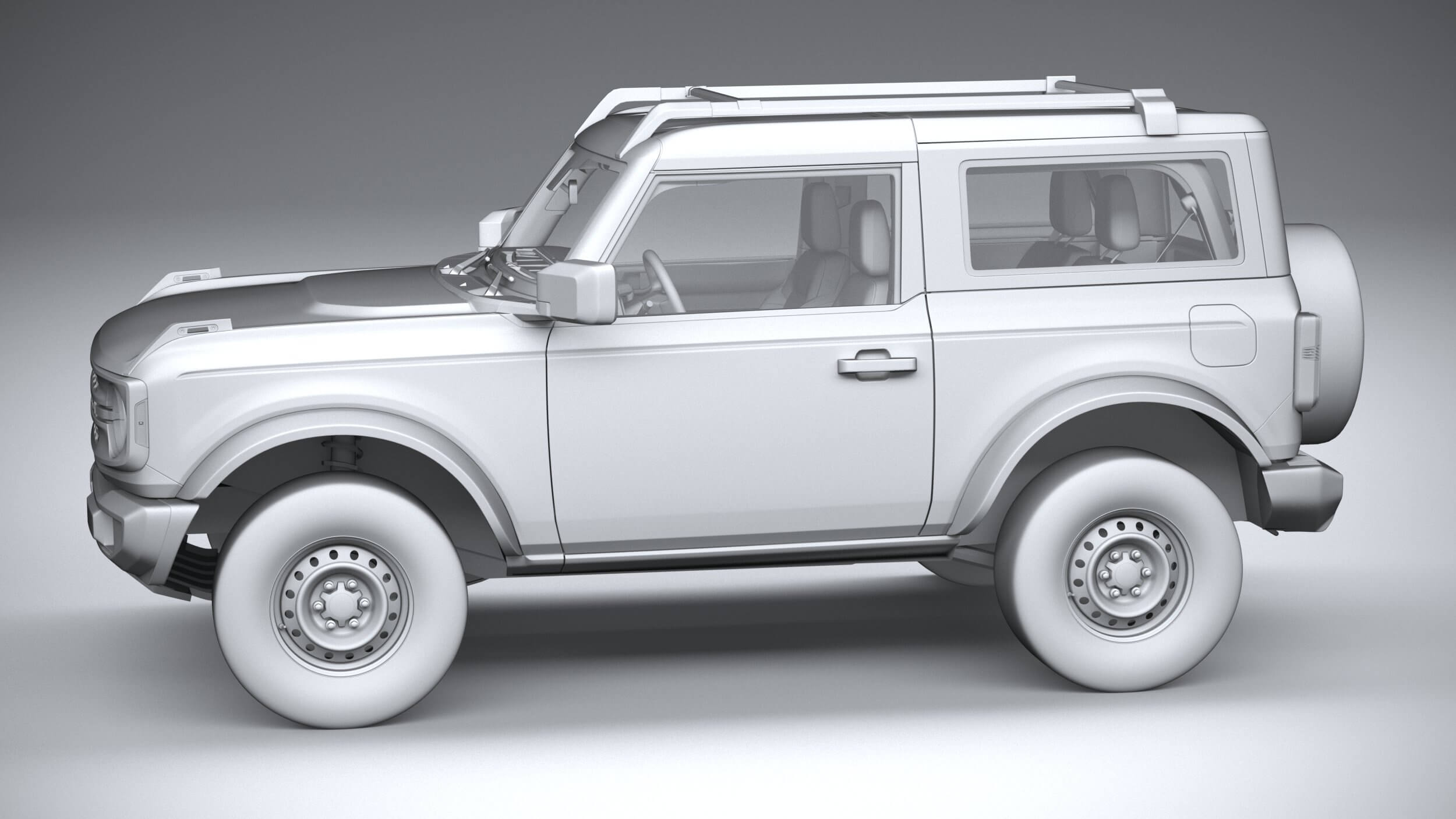 Ford Bronco Base 2-Door 2021 3D Model by SQUIR