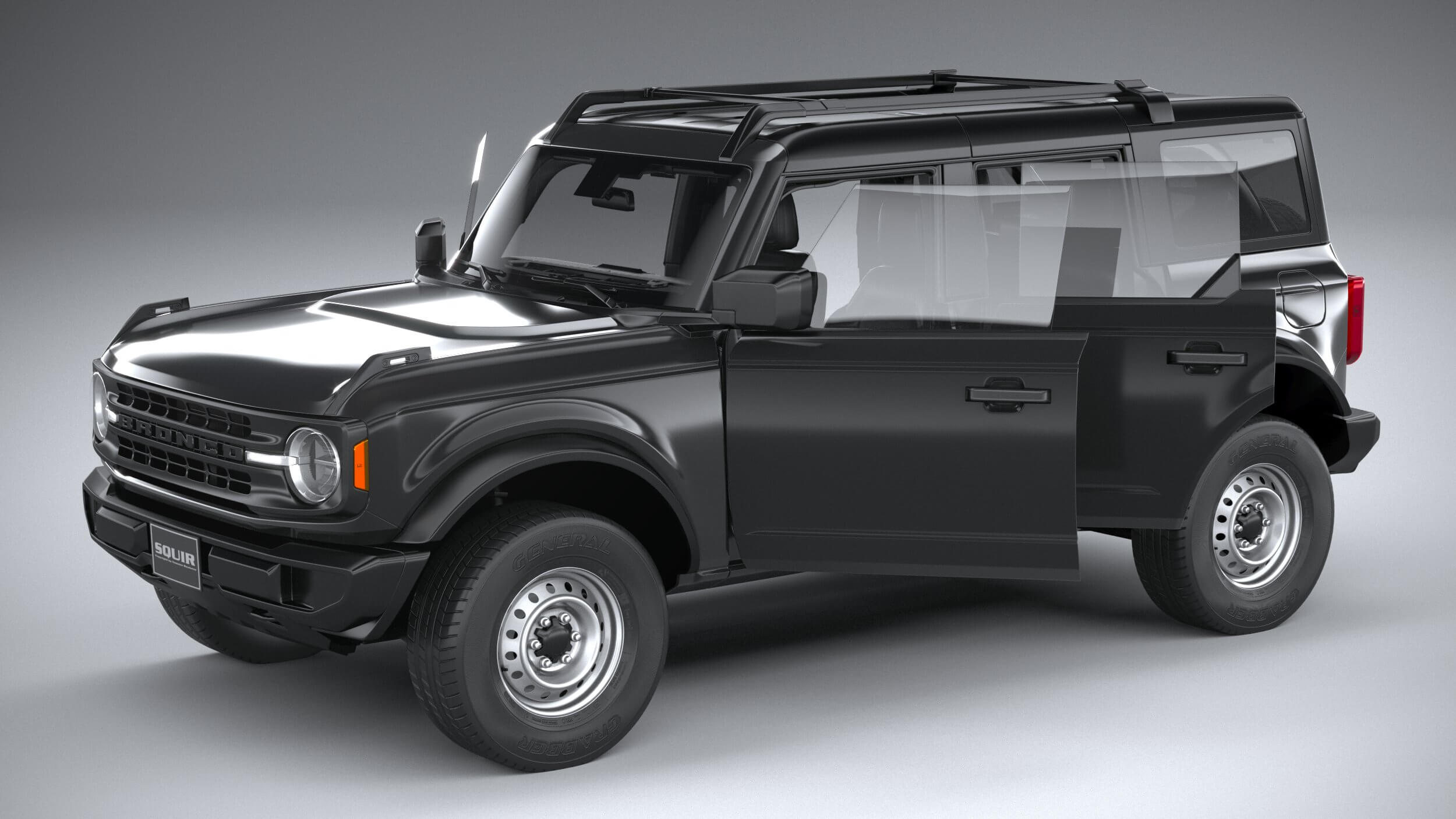 Ford Bronco Base 4-Door 2021 3D Model by SQUIR