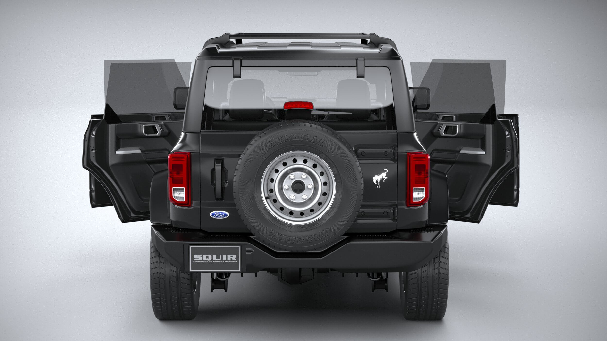Ford Bronco Base 4-Door 2021 3D Model by SQUIR