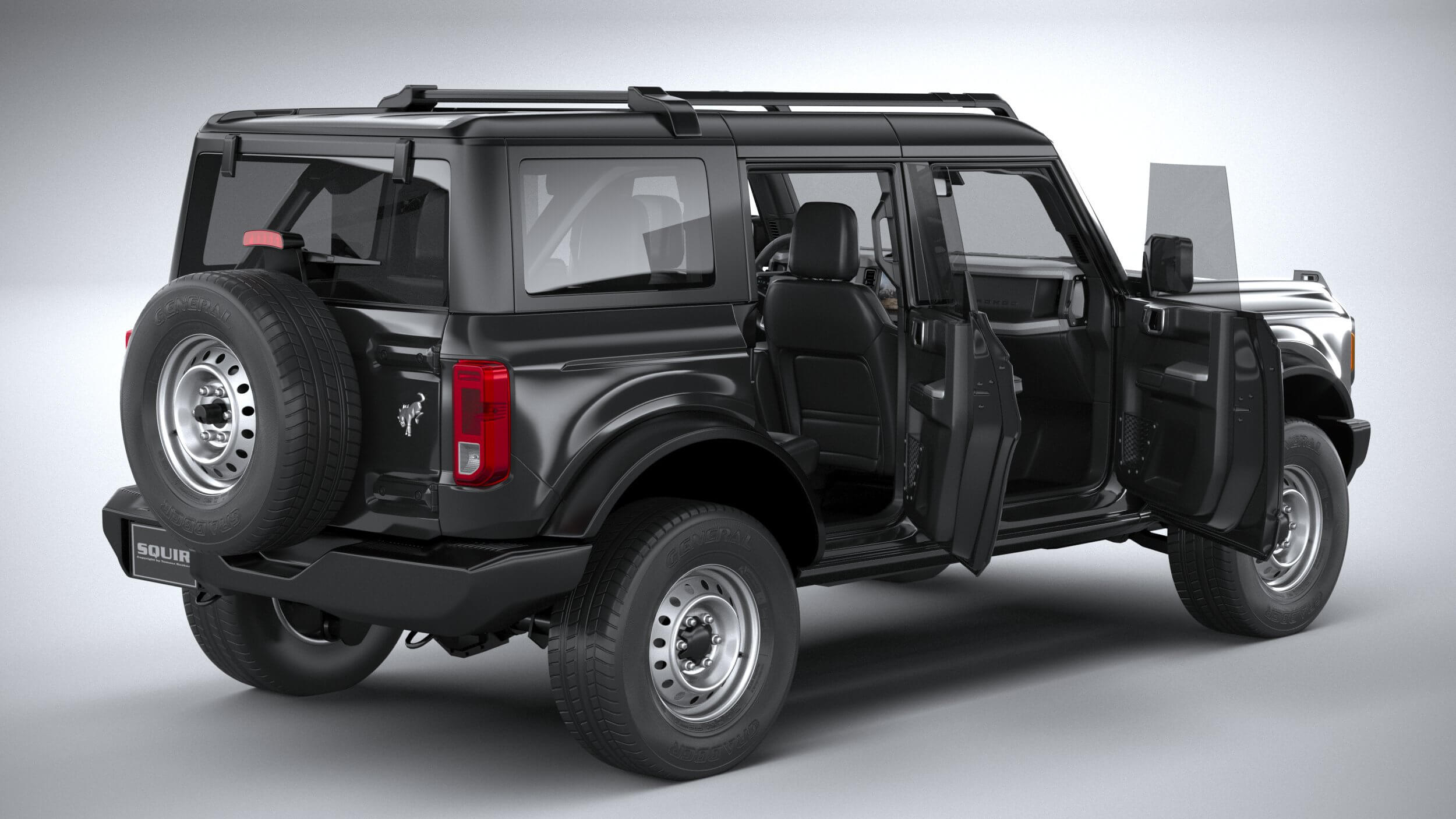 Ford Bronco Base 4-Door 2021 3D Model by SQUIR