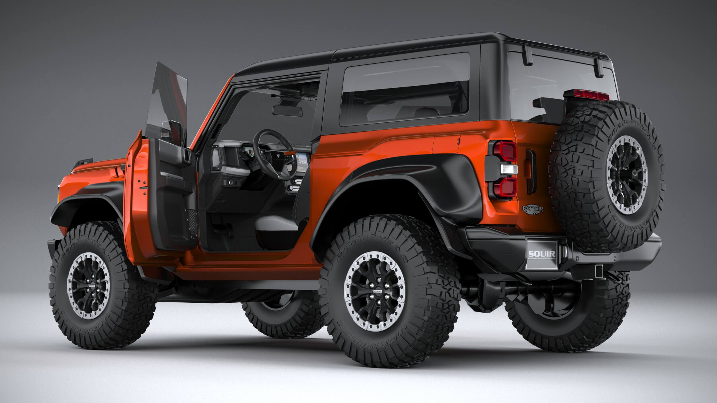 Ford Bronco Raptor 2-Door 2022 3D Model by SQUIR