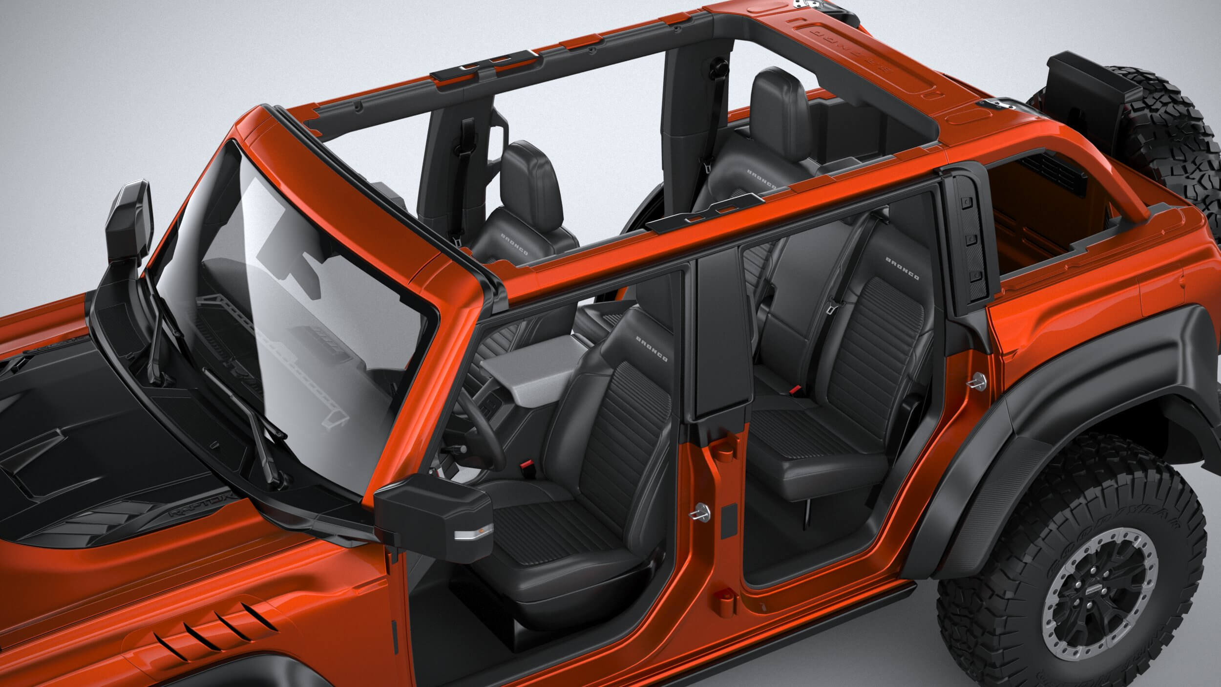 Door Raptor R Bronco Ford Bronco Raptor 4-Door 2022 3D Model by SQUIR