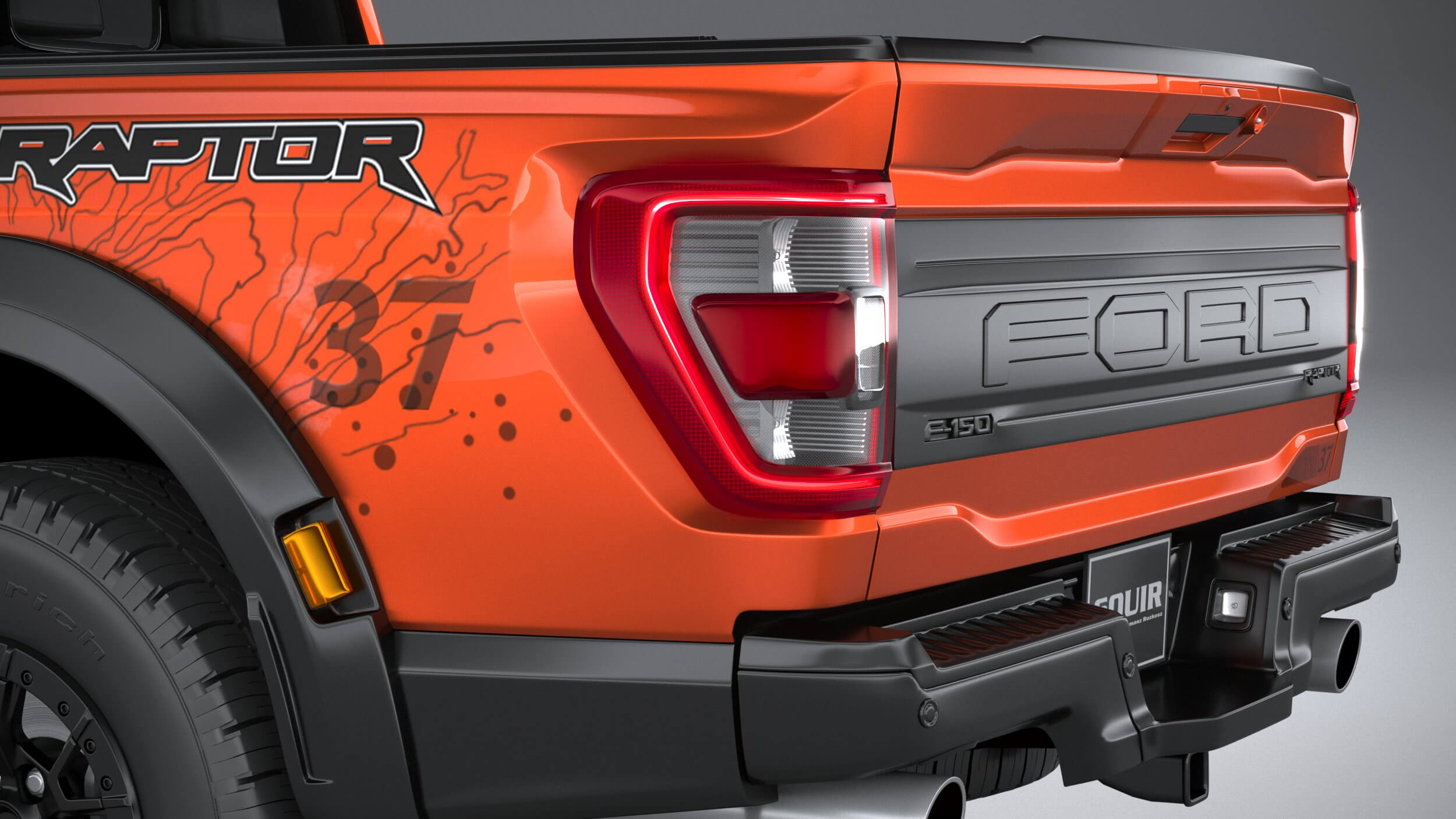 Ford F-150 Raptor 2021 3D Model by SQUIR