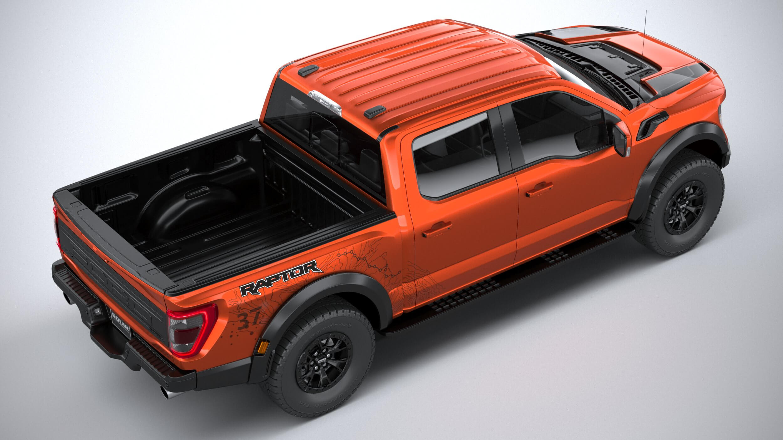 Ford F-150 Raptor 2021 3D Model by SQUIR