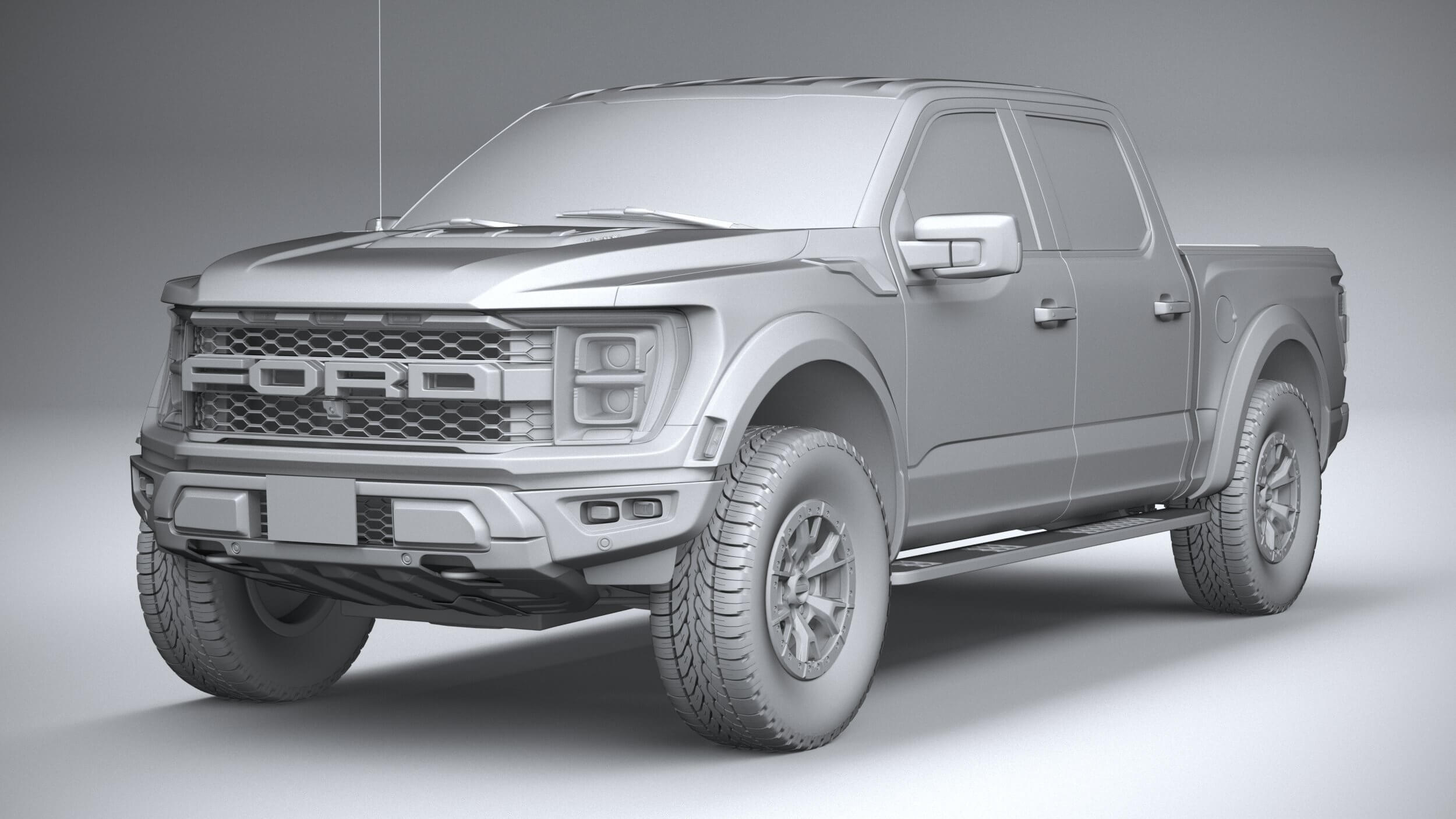 Ford F-150 Raptor 2021 3D Model by SQUIR