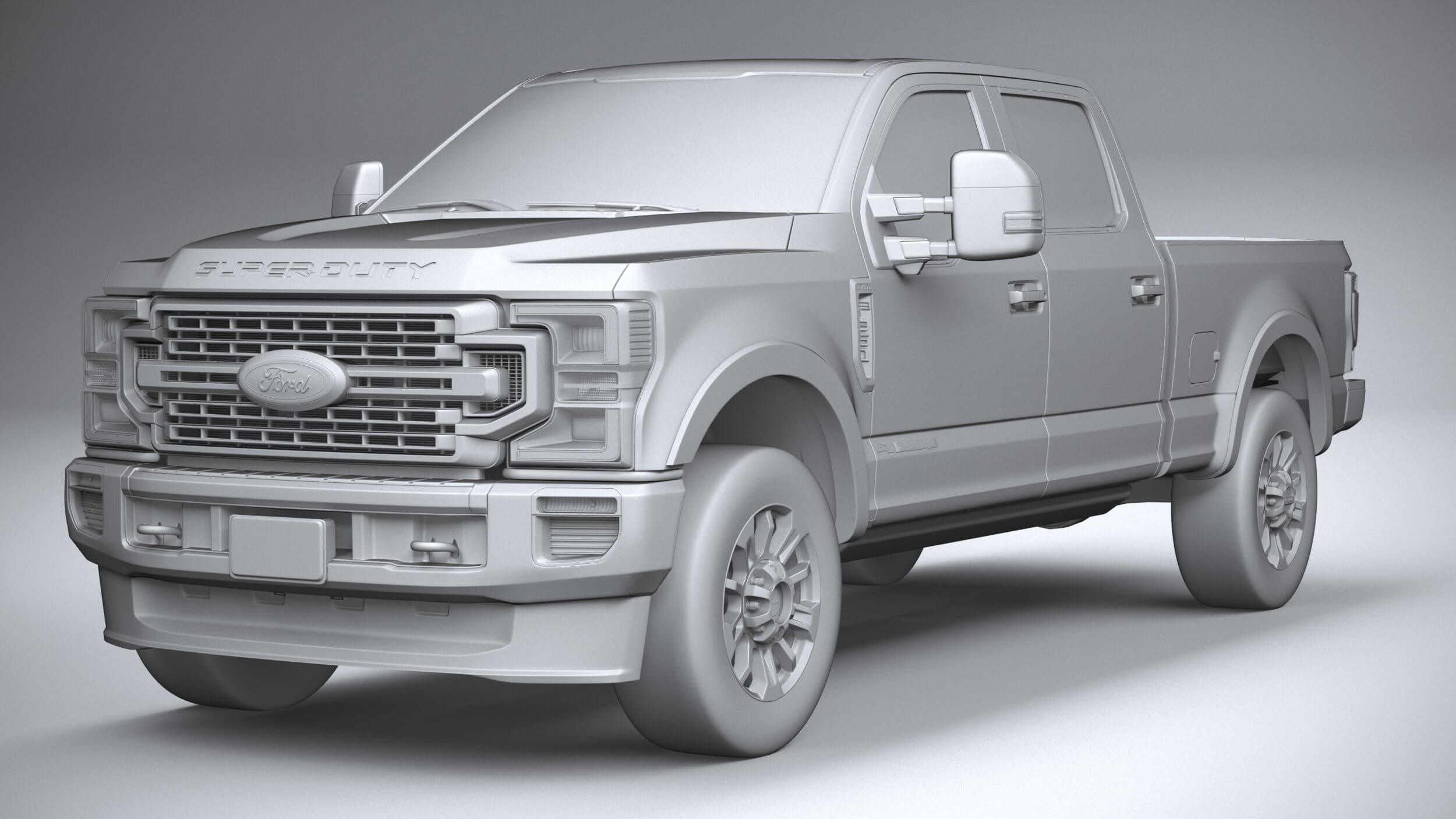 Ford F350 Superduty Limited Edition 2022 - 3D Model by SQUIR