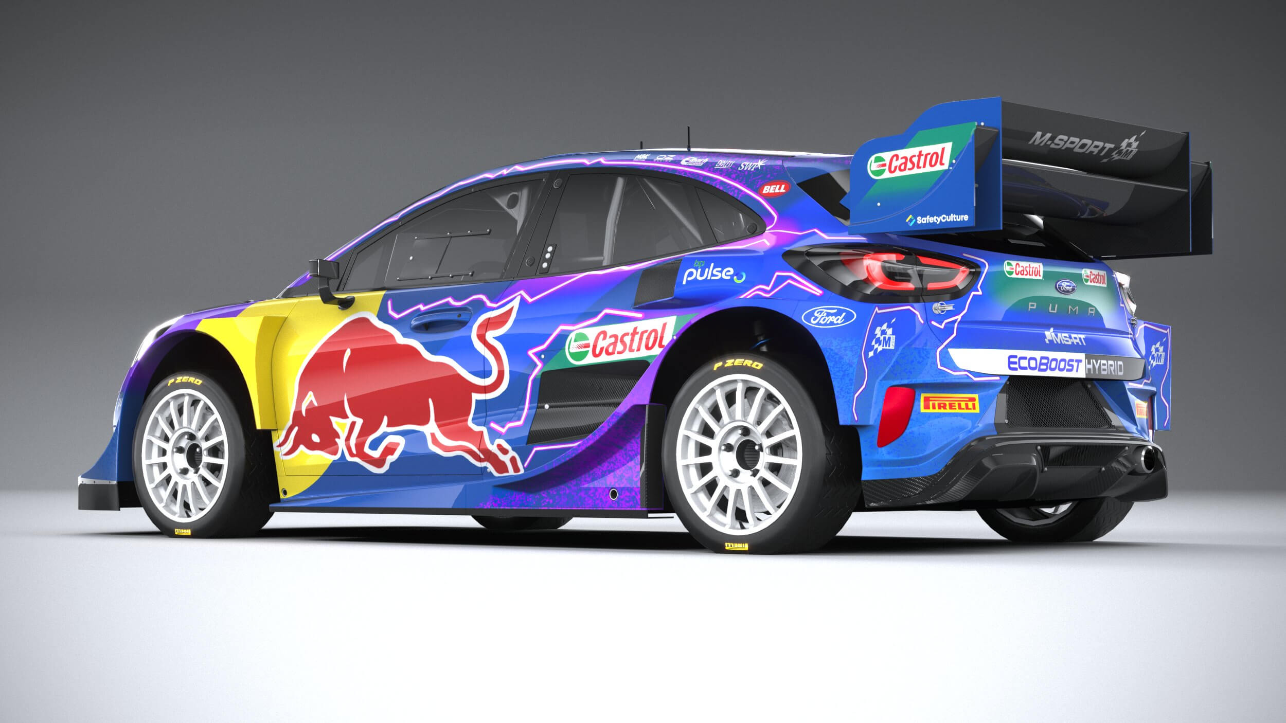 Ford Puma M-Sport WRC Hybrid Rally1 2022 Low Poly 3D Model by SQUIR