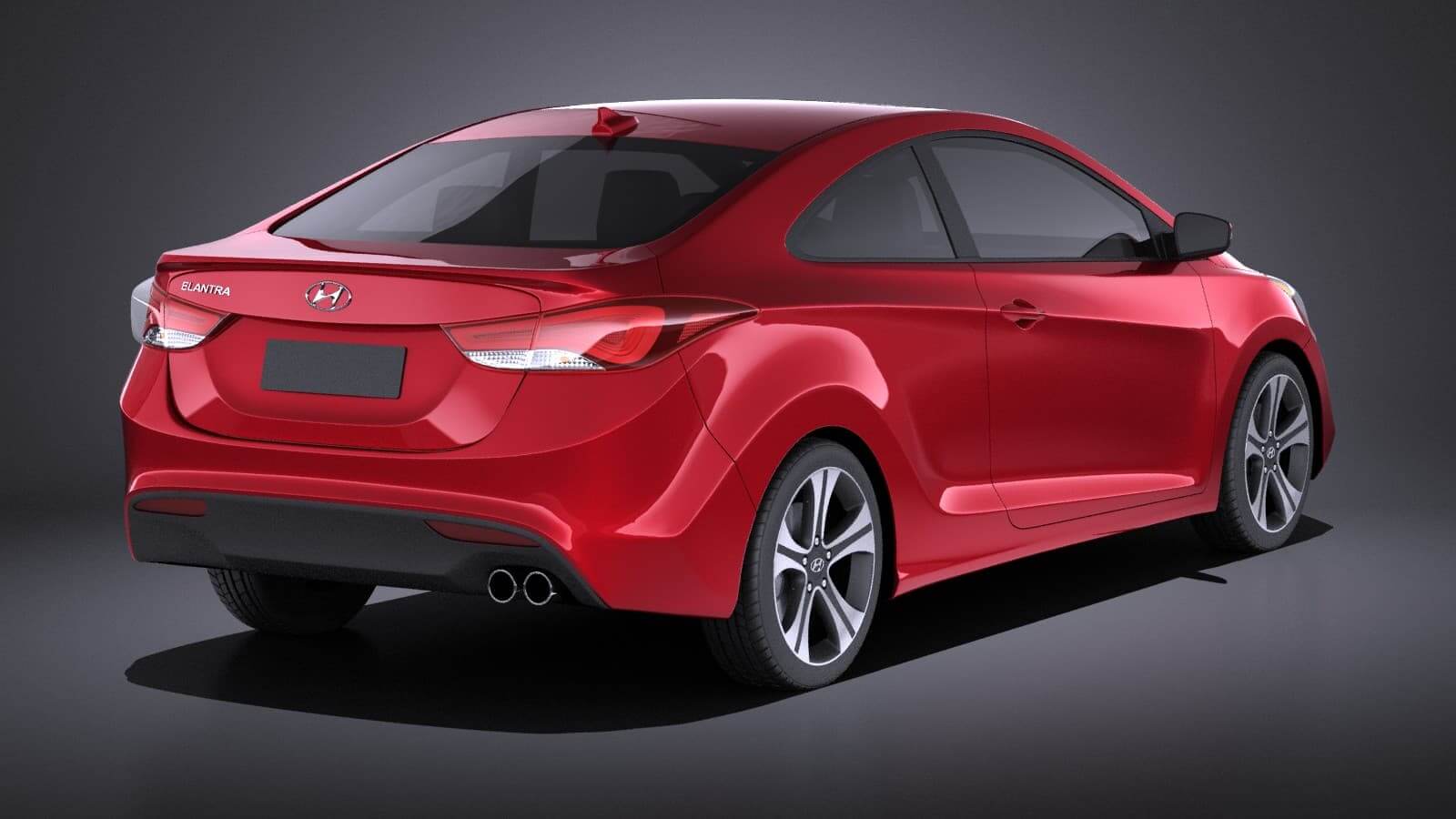 Hyundai Elantra Coupe 2016 (V-Ray) 3D Model by SQUIR