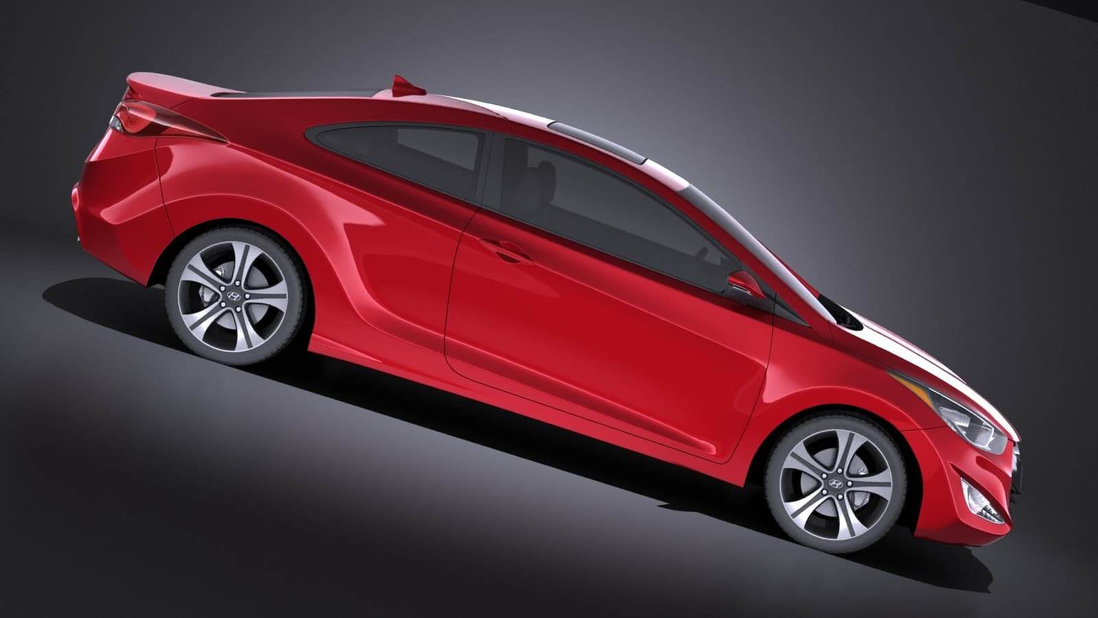 Hyundai Elantra Coupe 2016 (V-Ray) 3D Model by SQUIR