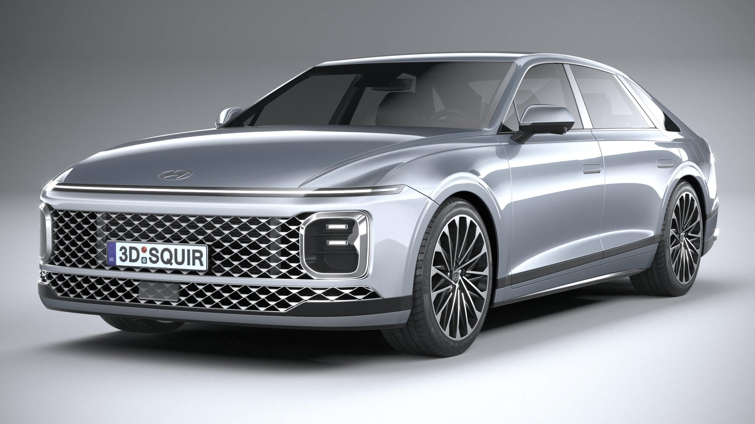 Hyundai Grandeur 2023 - 3D Model by SQUIR