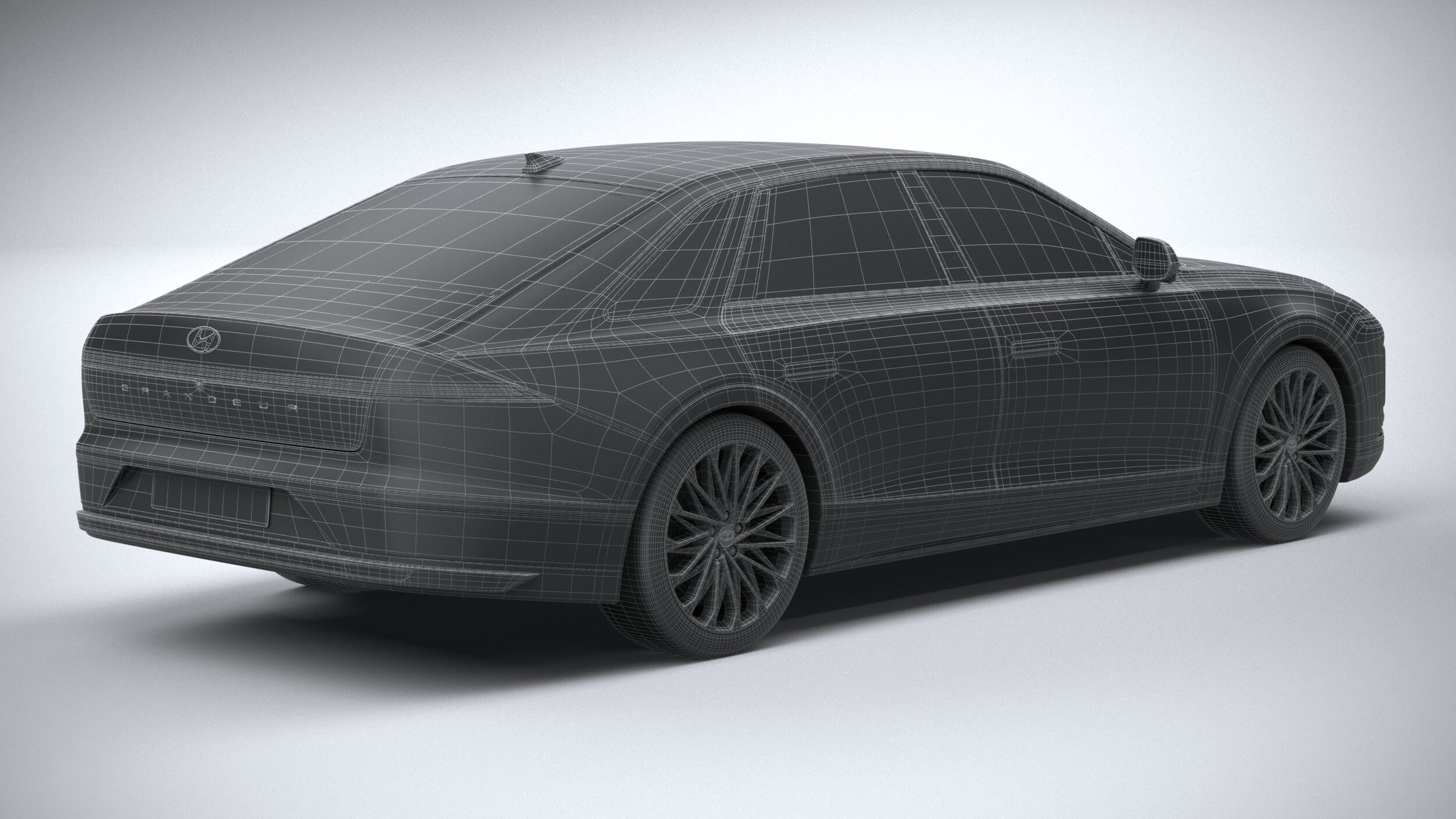 Hyundai Grandeur 2023 - 3D Model by SQUIR