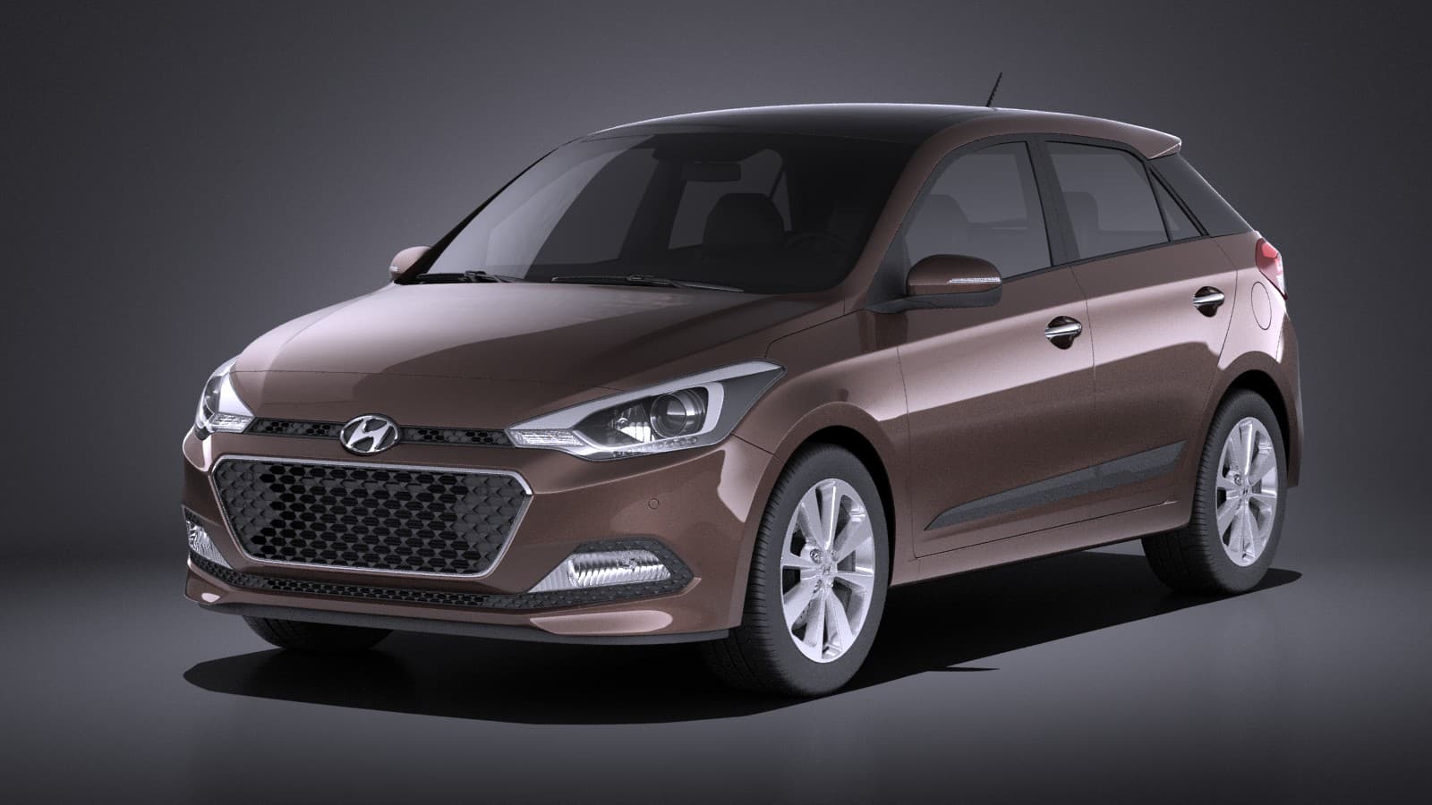 Hyundai I20 2017 Vray 3d Model