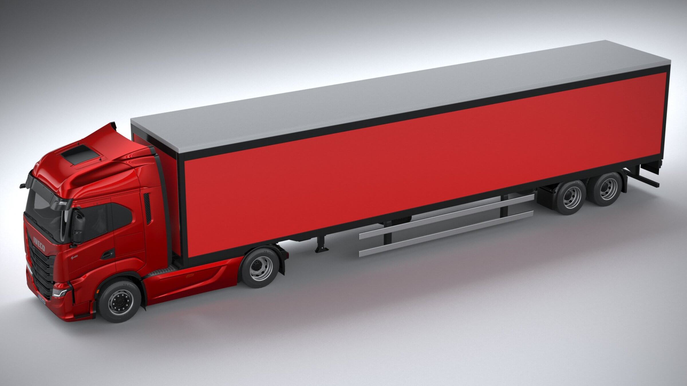 Iveco s way 2021. трейлер 2021. Iveco t way 2021. 3d models truck and trailer. Trailer truck 3d model top view.