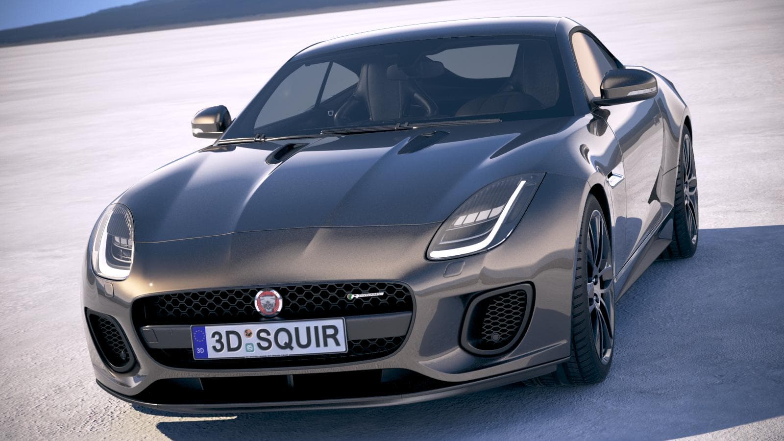 Jaguar F-Type R Dynamic Coupe 2018 3D Model by SQUIR
