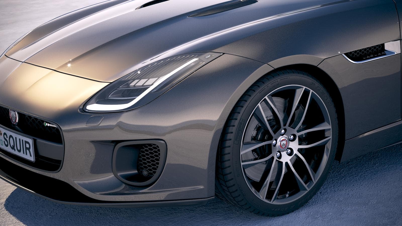 Jaguar F-Type R Dynamic Coupe 2018 3D Model by SQUIR