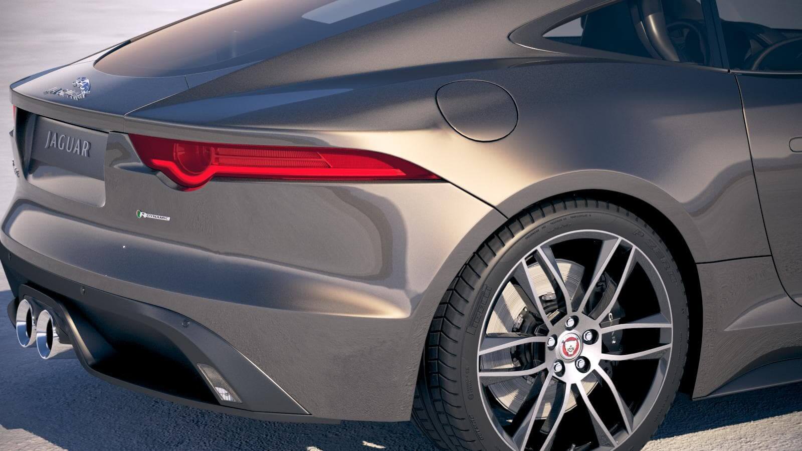 Jaguar F-Type R Dynamic Coupe 2018 3D Model by SQUIR