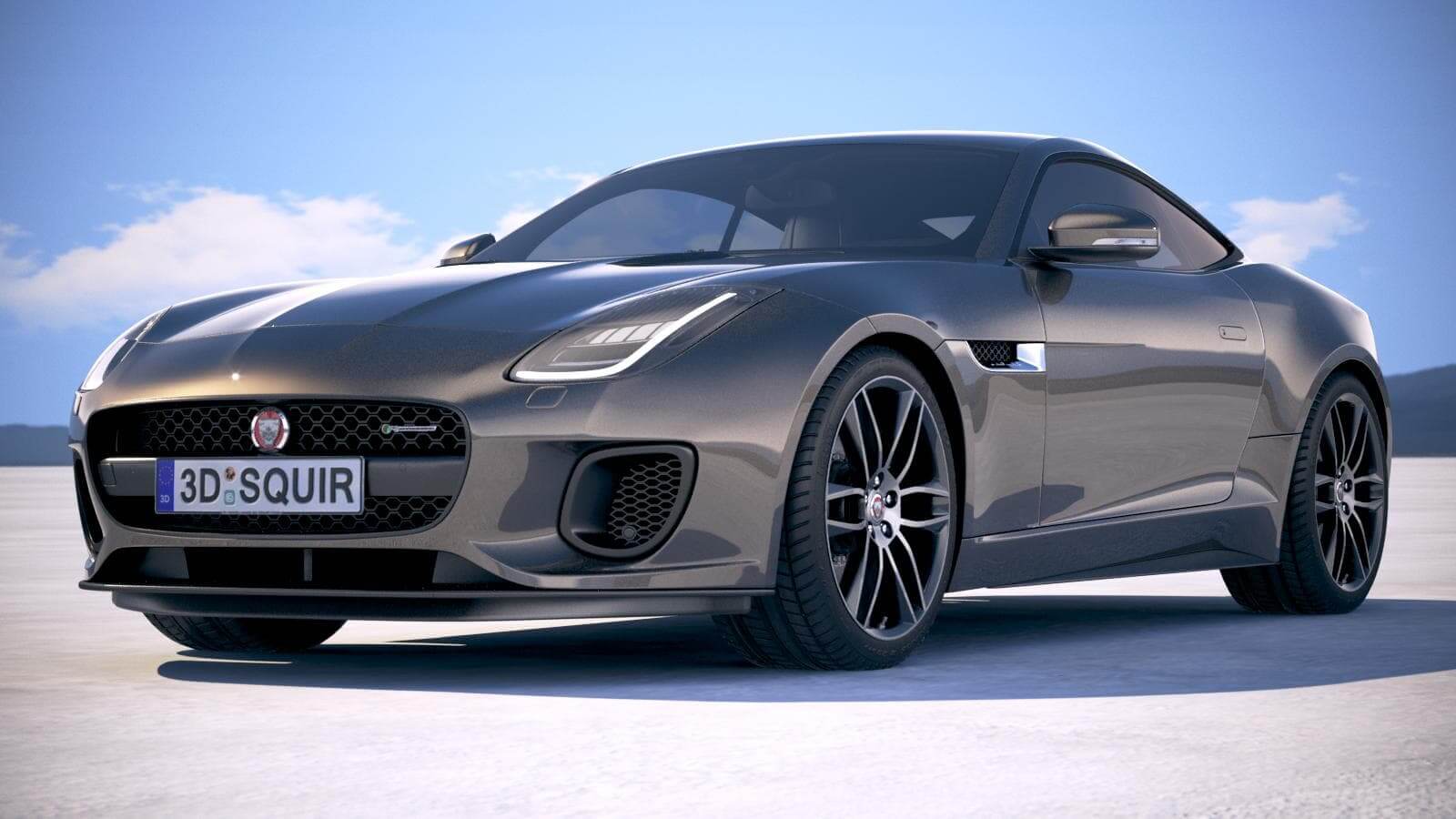 Jaguar F-Type R Dynamic Coupe 2018 3D Model by SQUIR