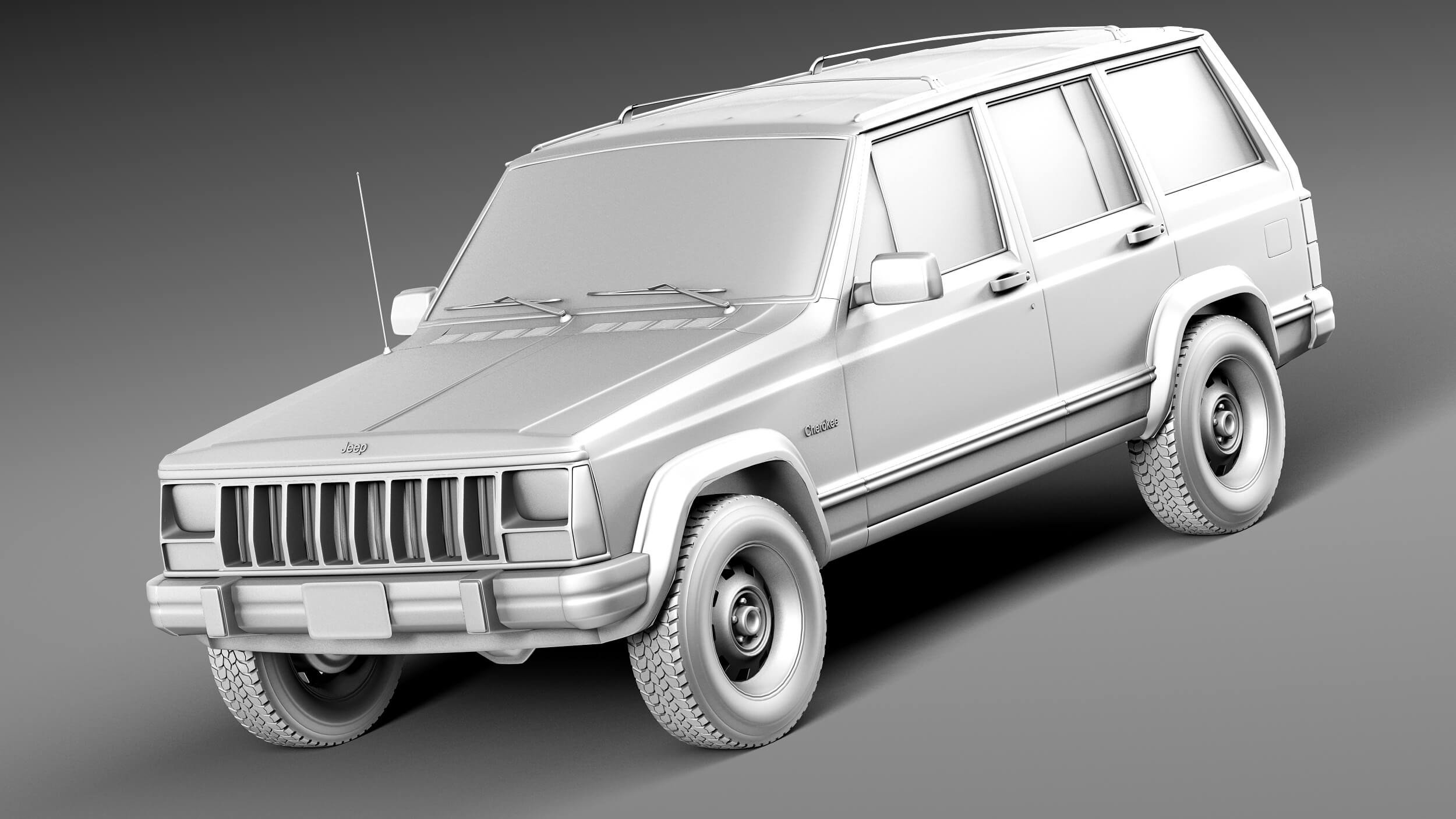 Jeep Cherokee 1984-1996 3D Model by SQUIR
