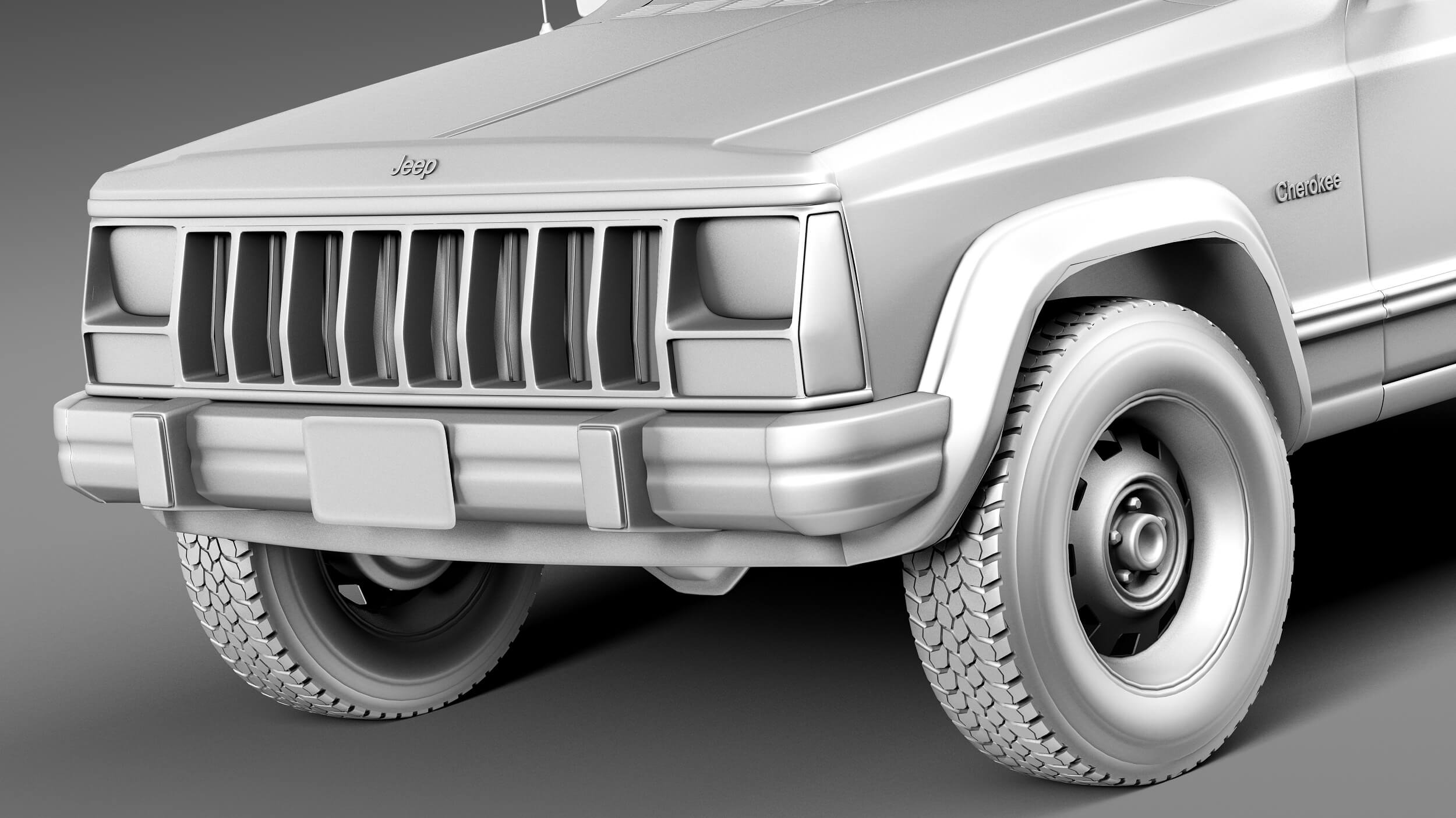 Jeep Cherokee 1984-1996 3D Model by SQUIR