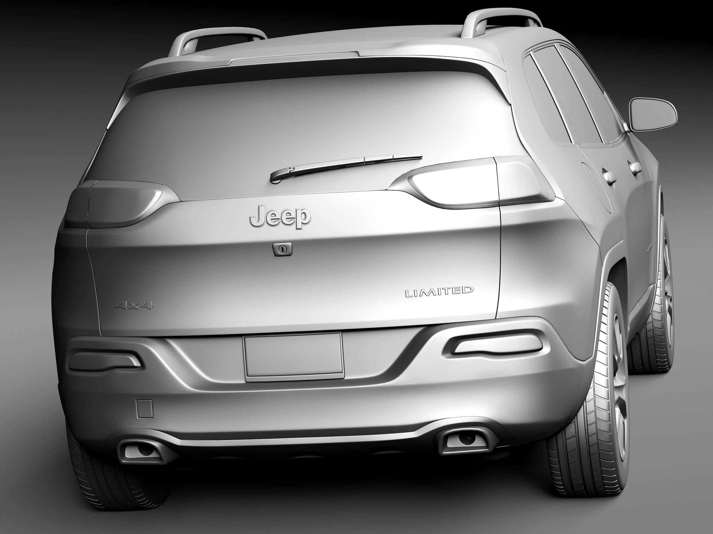 Jeep Cherokee Limited 2014 3D Model by SQUIR