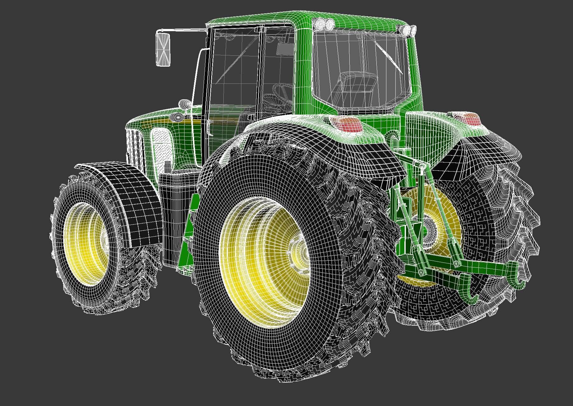 John Deere 6930 Tractor 3D Model by SQUIR