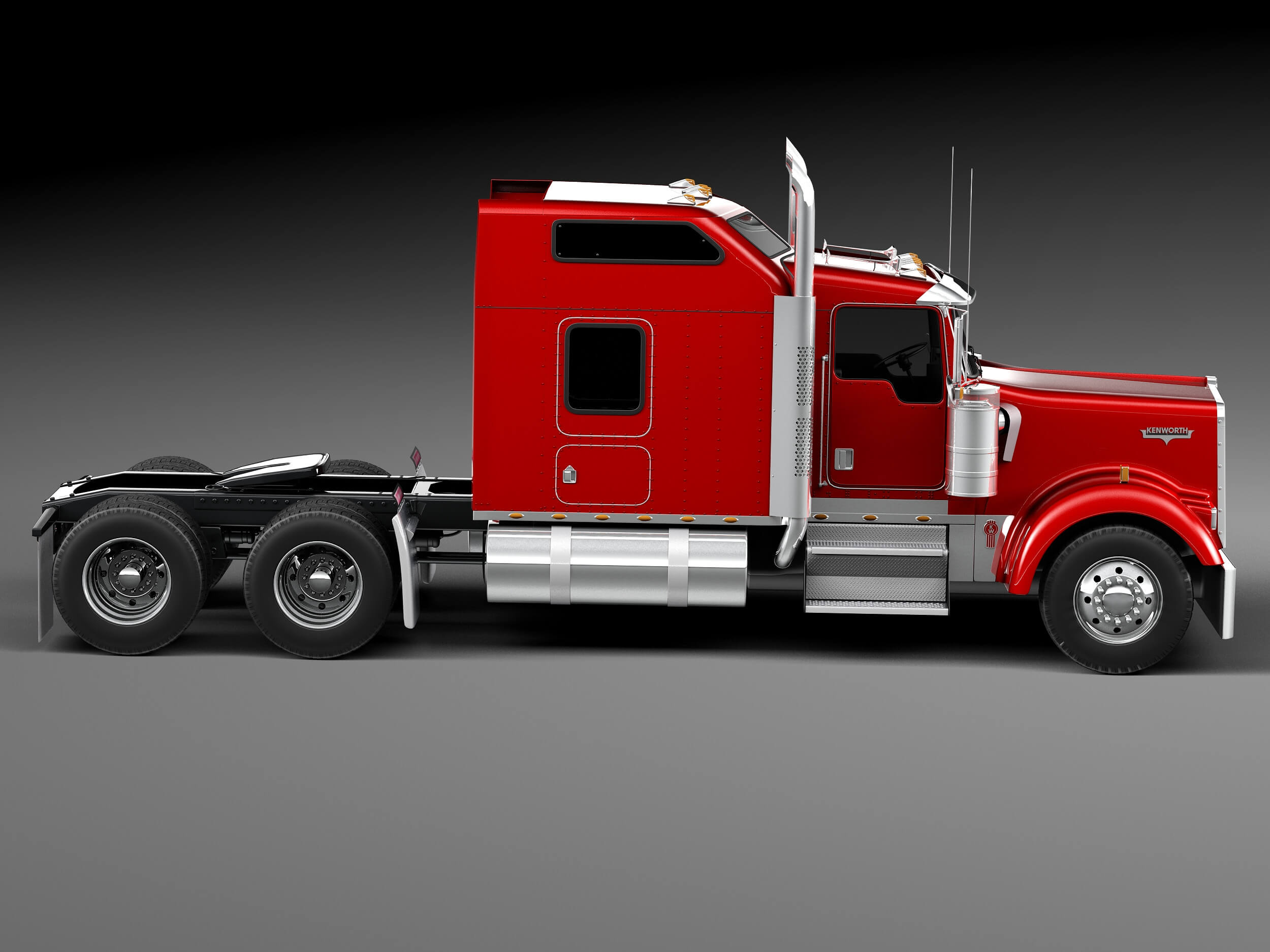 Kenworth W900 Sleeper Cab 2014 - 3D Model by SQUIR