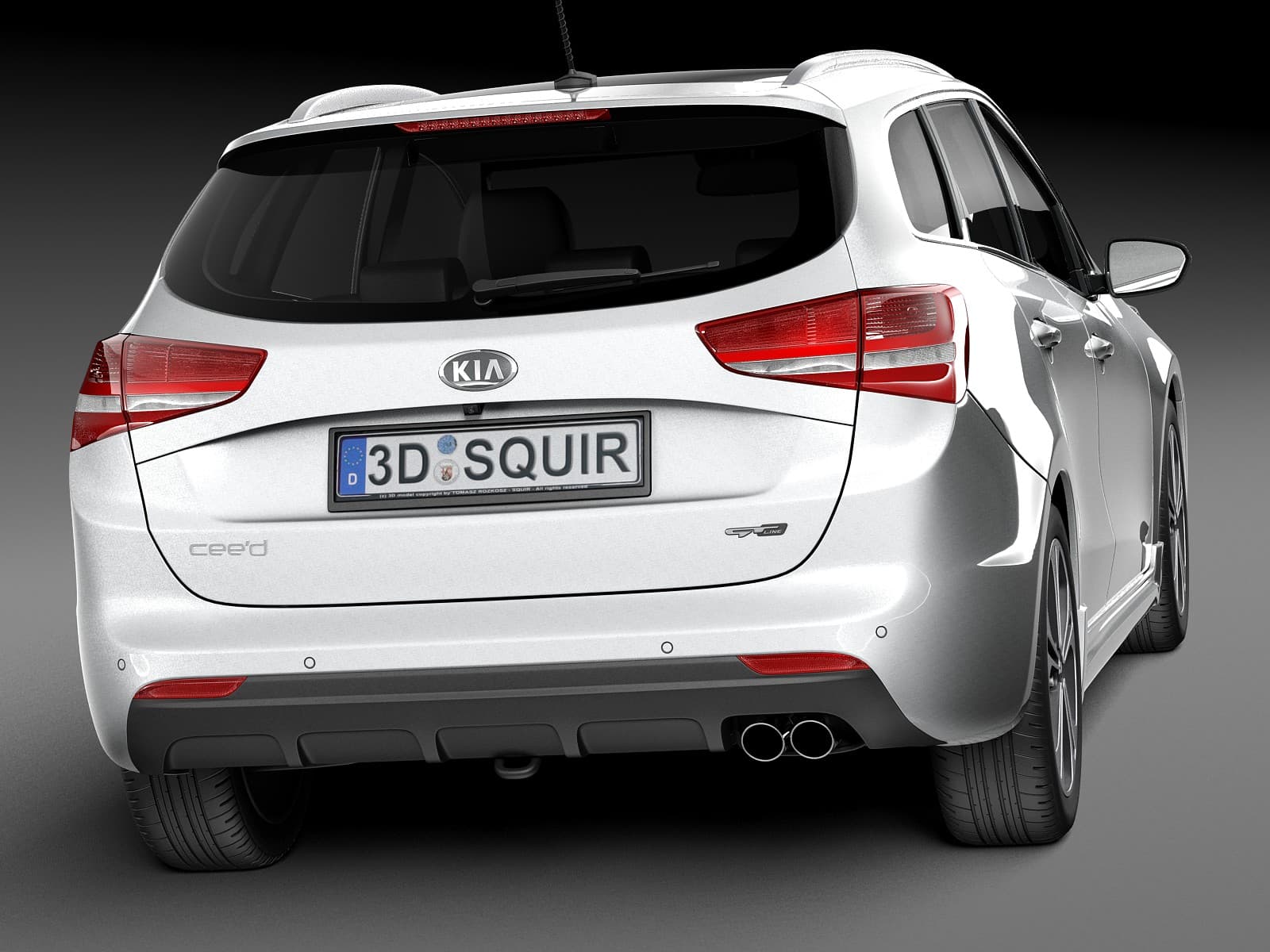 Kia Ceed Sw Gt Line 16 3d Model