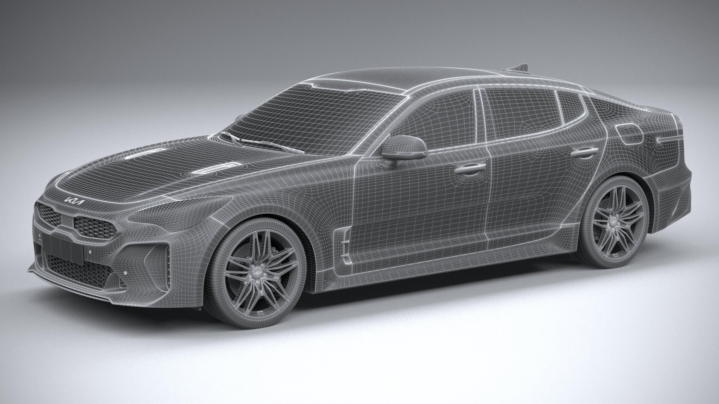 Kia Stinger Gt 2022 3d Model By Squir