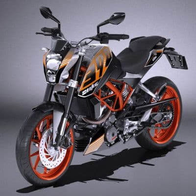 KTM Duke 390 2016 - 3D Model by SQUIR