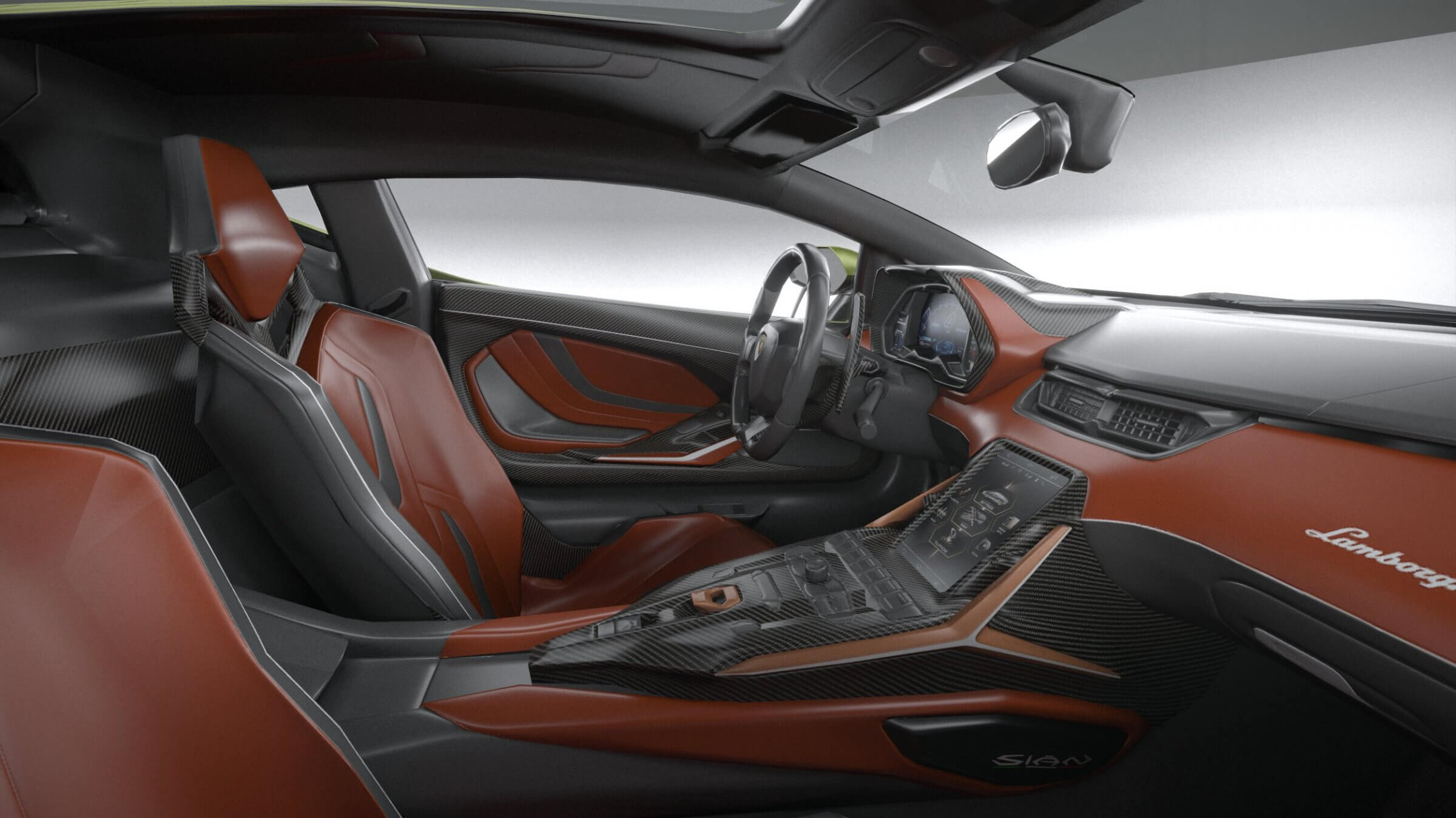 Sian lamborghini салон