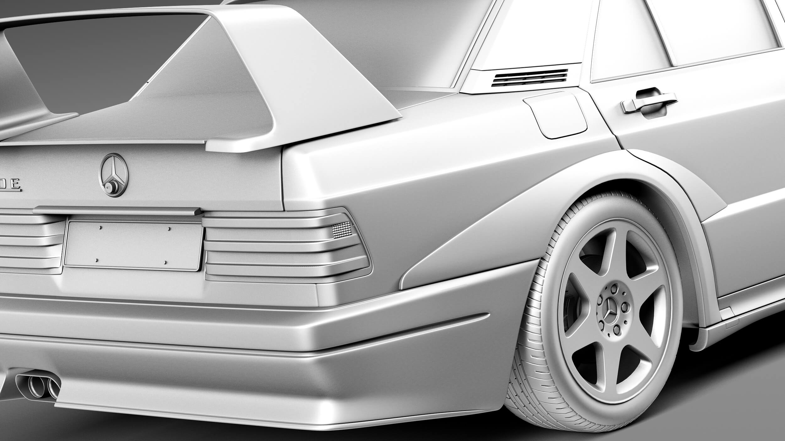W201 Evo2 Mercedes-Benz 190E W201 Evolution II 1990 3D Model by SQUIR