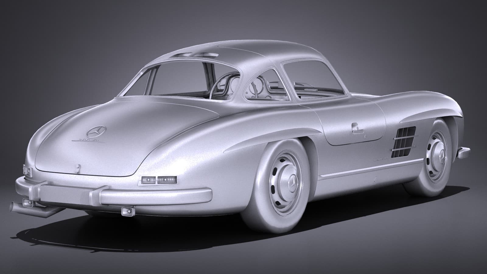 Mercedes-Benz 300 SL Gullwing 1954 3D Model by SQUIR