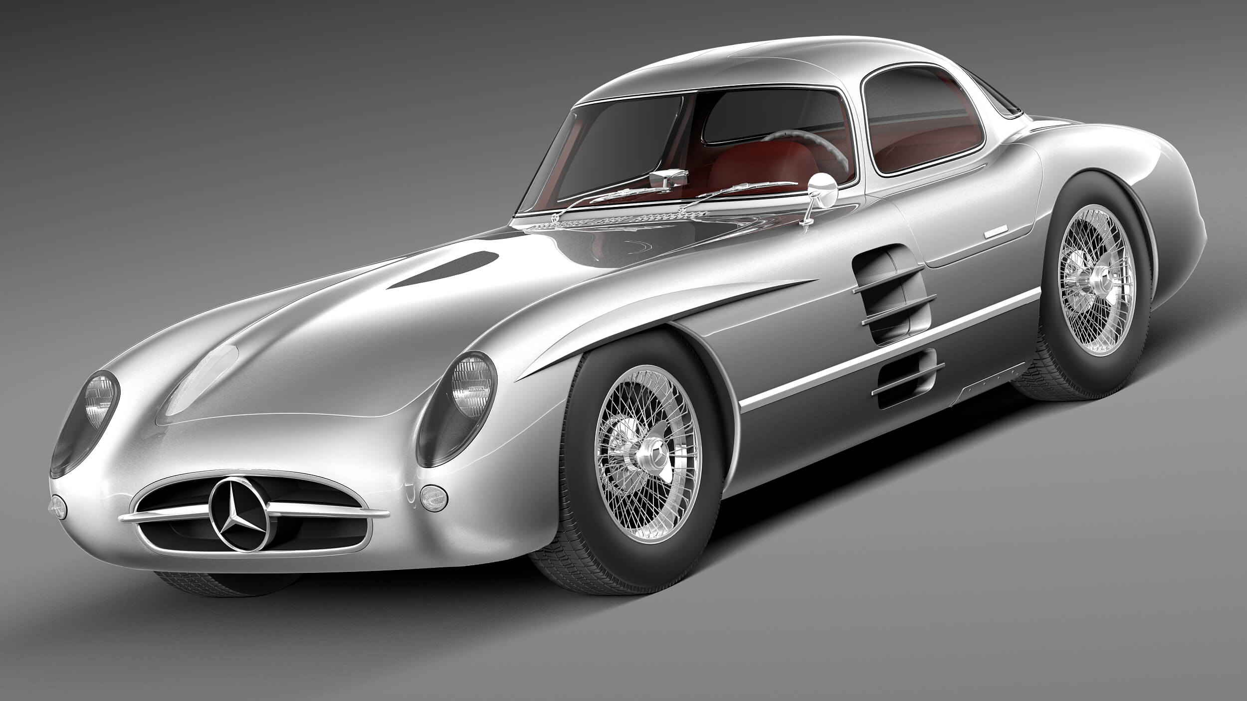 Mercedes 300 Slr 1955 3d Model
