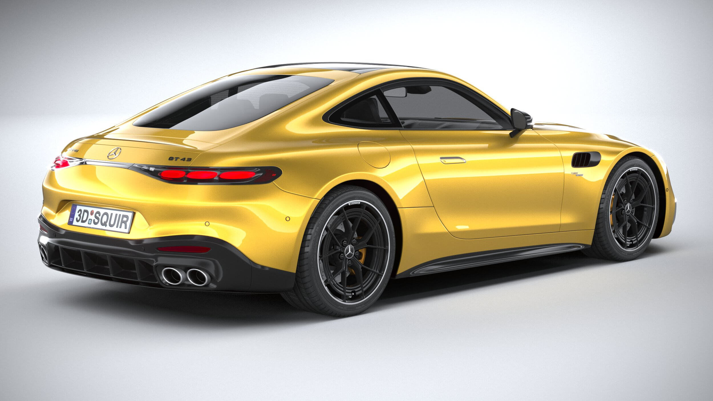 MercedesBenz AMG GT43 Coupe 2025 3D Model by SQUIR