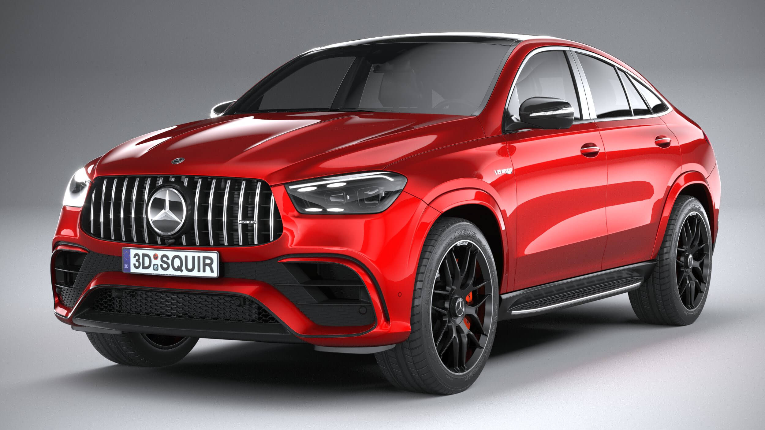 MercedesBenz GLE 63 AMG Coupe 2024 3D Model by SQUIR