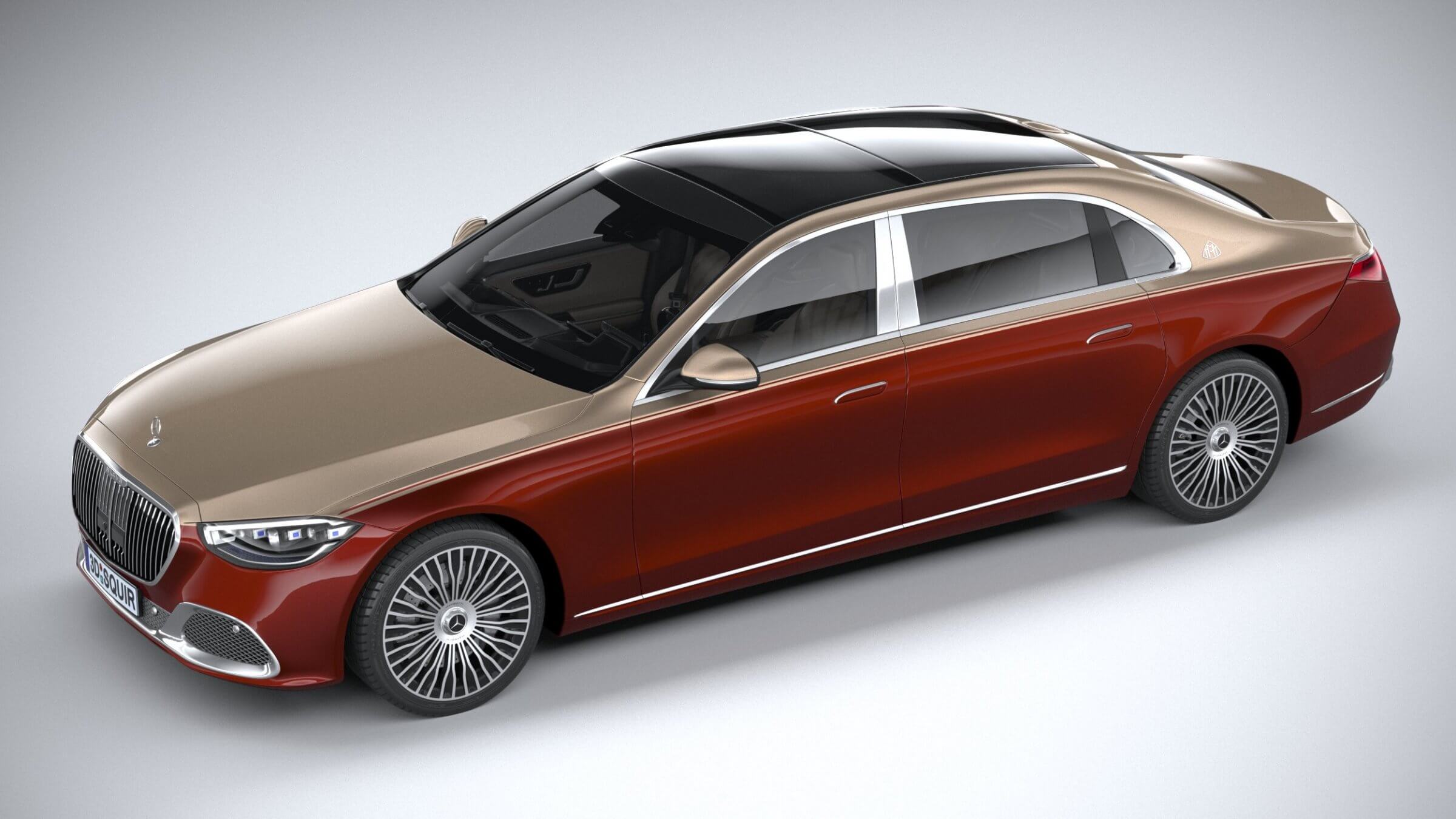 Mercedes Benz S Class Maybach 21 3d Model By Squir