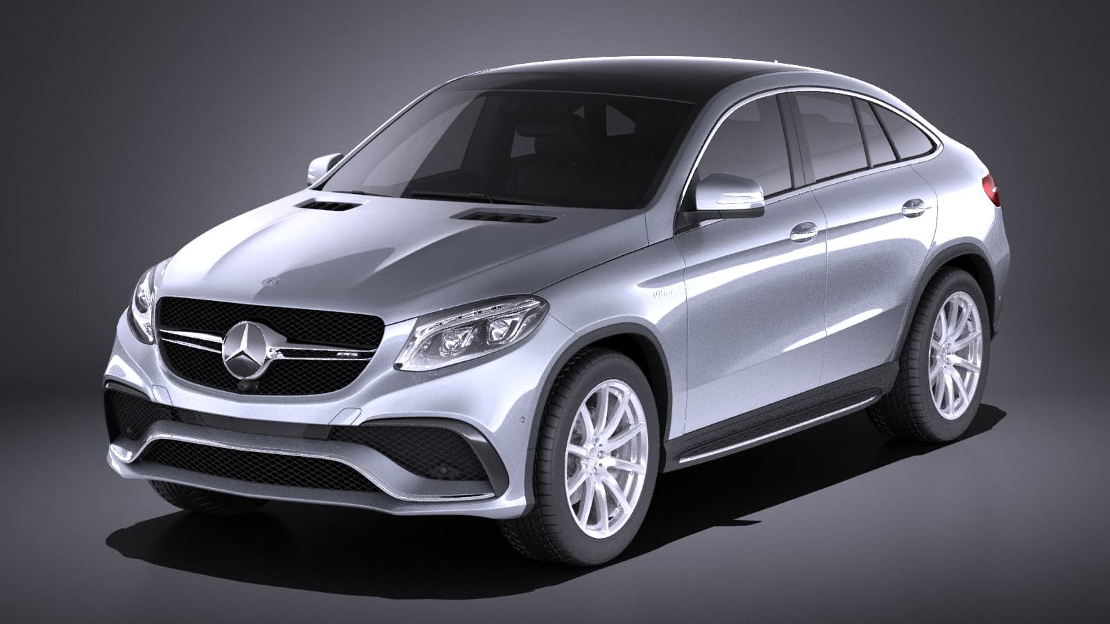Mercedes Gle63 Amg Coupe 2017 Vray 3d Model