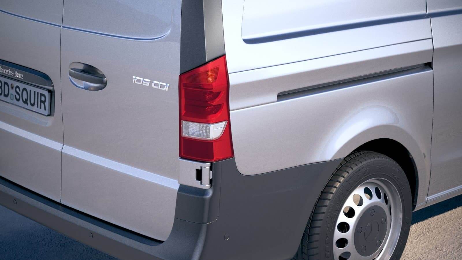 Mercedes Vito Short 2018 3D Model by SQUIR