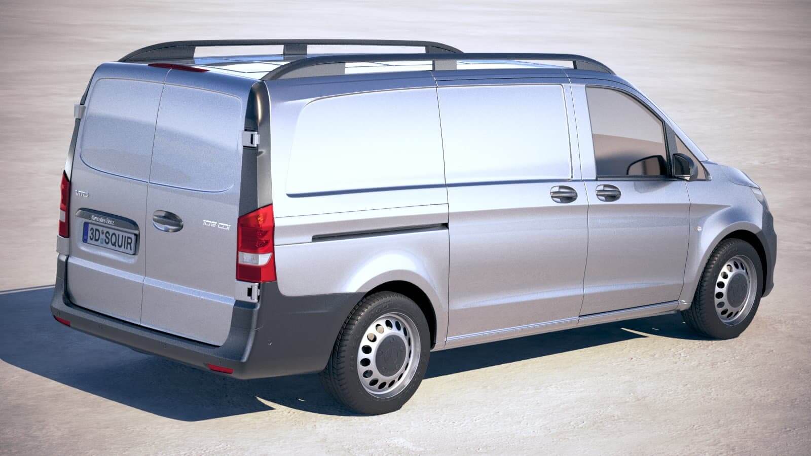 Mercedes Vito Short 2018 3D Model by SQUIR